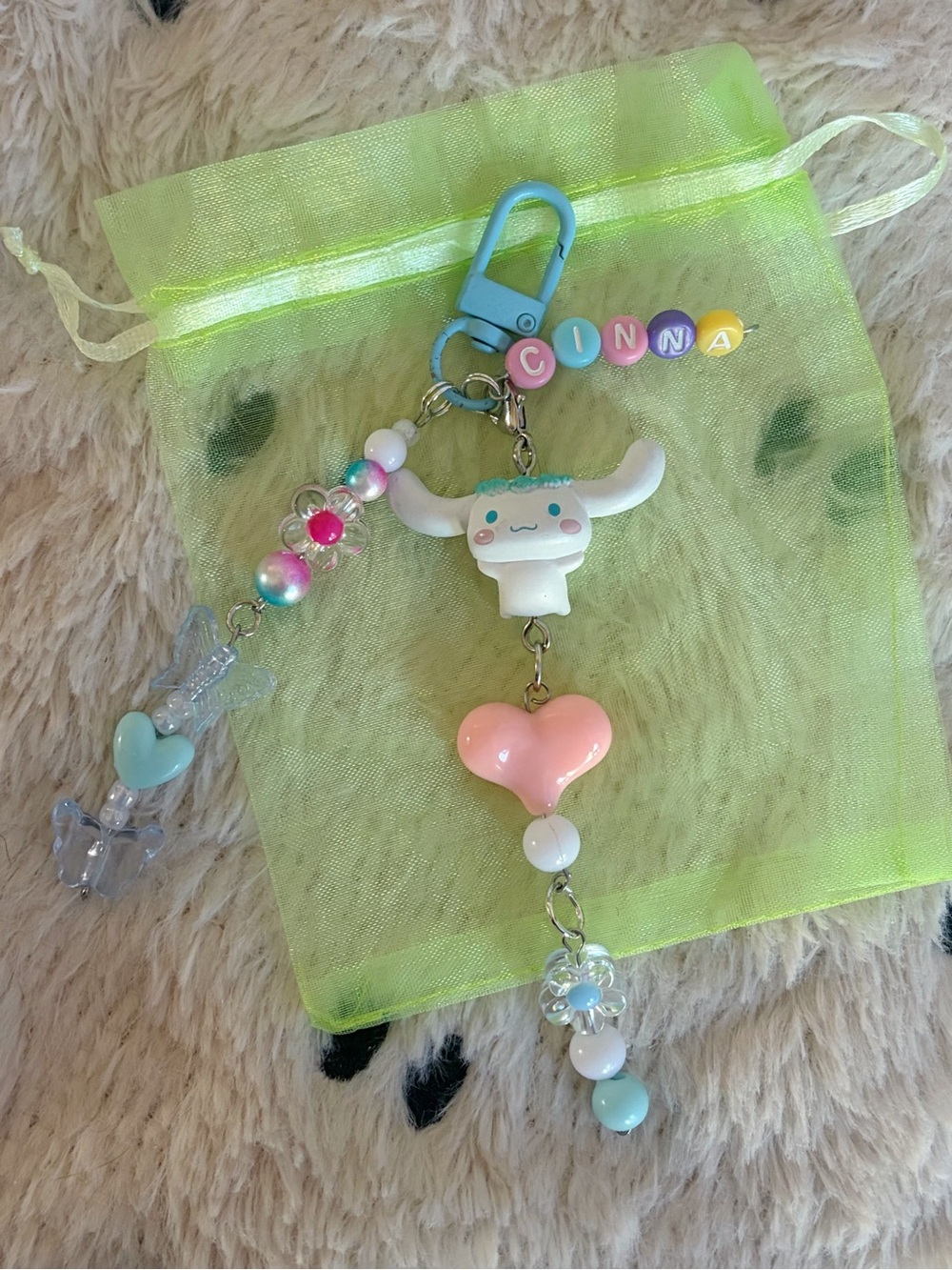 Sanrio cinnamoroll handmade trinket keychain